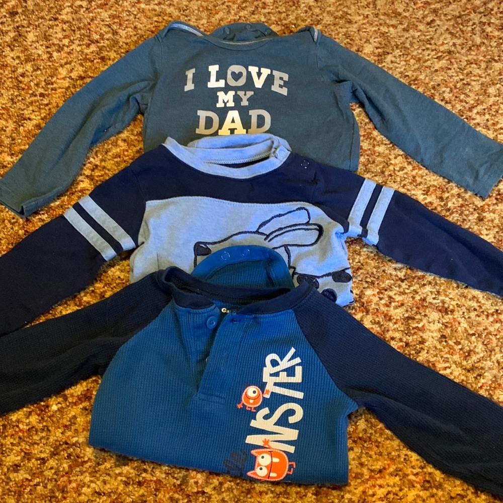 3 long sleeve onesies